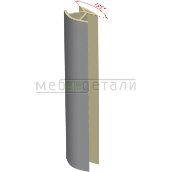 Соединительный уголок 135гр. H-150мм, алюминий