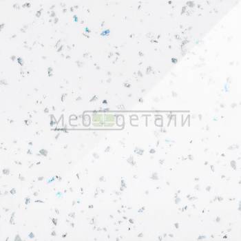 Столешница влагостойкая 3050х800х38мм 2U 017МГ Белый (с блёстками)