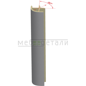 Соединительный уголок 90гр. H-150мм, алюминий