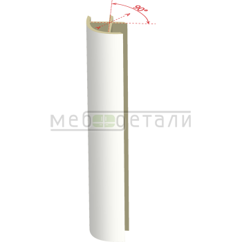Соединительный уголок 90гр. H-150мм, белый