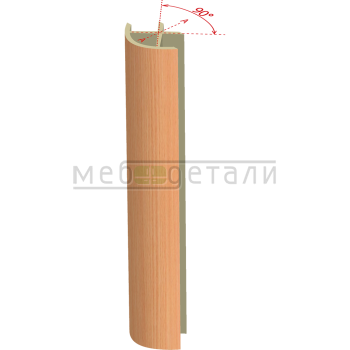 Соединительный уголок 90гр. H-150мм, бук