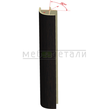 Соединительный уголок 90гр. H-150мм, венге