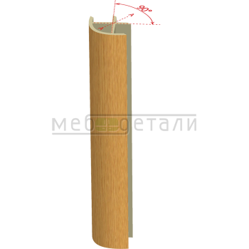 Соединительный уголок 90гр. H-150мм, дуб горный