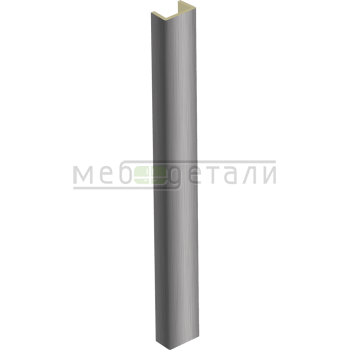 Торцевая заглушка H-100мм, алюминий шлифованный