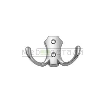 Крючок мебельный 2-х рожковый WP8904/К203, хром