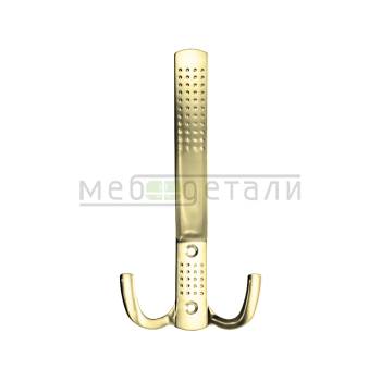Крючок мебельный 3-х рожковый WP1103/К305, золото