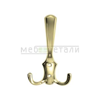 Крючок мебельный 3-х рожковый WP5903/К302, золото
