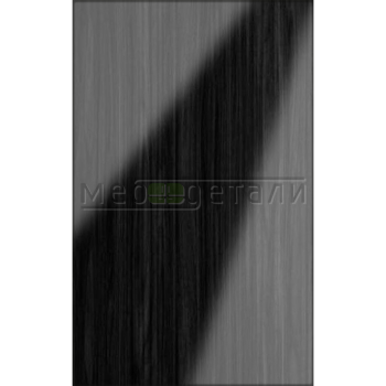 Фасад EvoGloss 18мм P306/603 Вяз чёрный металлик кромка цвет