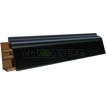 Плинтус для столешниц LB-38 RUS 3,0м 12 Чёрный матовый (961м, 1021т, 975м/459)