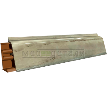 Плинтус для столешниц LB-38 RUS 3,0м 45 Травертин серый (3061г/210)