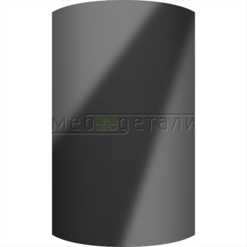 Фасад EvoGloss 18мм полукруглый R300 высота 151-1000мм P119 Гранит тёмный кромка цвет