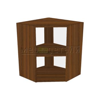 Кухонный шкаф угловой трапециевидный 720х600х600х300мм Орех