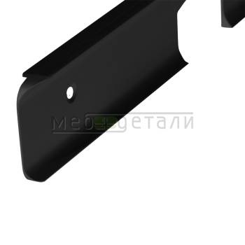 Планка угловая 600х38мм R9, Чёрная матовая