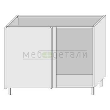 Кухонный стол угловой линейный 720х1050х560мм Белый