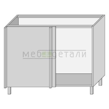 Кухонный стол угловой линейный 720х1050х560мм Серый