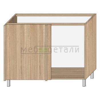 Кухонный стол угловой линейный 720х1200х560мм Дуб