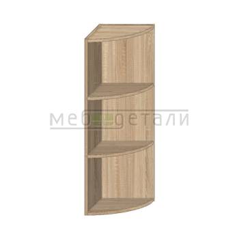 Кухонный шкаф полукруглый 920х300х300мм Дуб
