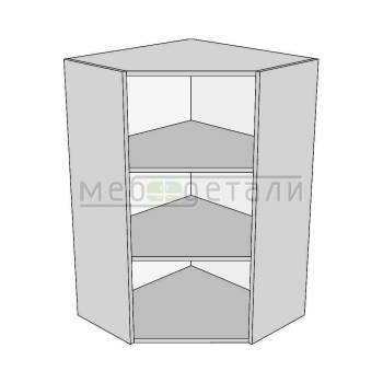 Кухонный шкаф угловой трапециевидный 920х600х600х300мм Серый