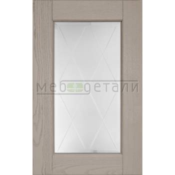 Фасад Массив Италия-С Скалли Лино 956х446мм Витрина со стеклом Ромбы