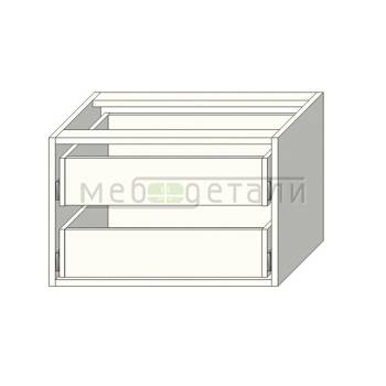 Модуль 2-ящика в шкаф купе 366х566х500мм, Белый