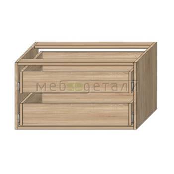 Модуль 2-ящика в шкаф купе 366х666х500мм, Дуб