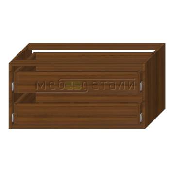 Модуль 2-ящика в шкаф купе 366х766х500мм, Орех