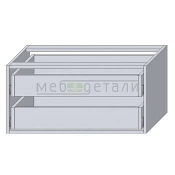 Модуль 2-ящика в шкаф купе 366х766х500мм, Серый