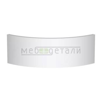 Фасад EvoGloss 18мм полукруглый R300 высота 80-150мм P100/601 Белый кромка цвет