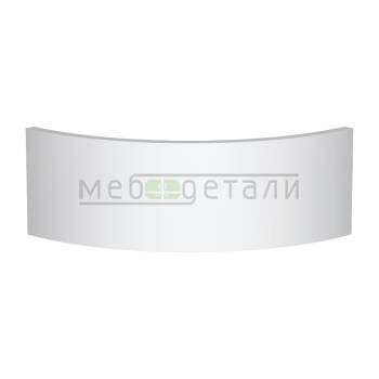 Фасад Acrylic 18мм полукруглый R300мм высота 80-150мм 001 Белый глянец кромка цвет
