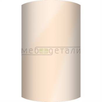 Фасад Acrylic 18мм полукруглый R300мм высота 151-1000мм 002 Кремовый глянец кромка цвет