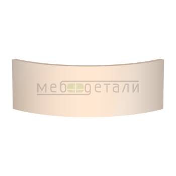 Фасад Acrylic 18мм полукруглый R300мм высота 80-150мм 002 Кремовый глянец кромка цвет