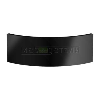 Фасад Acrylic 18мм полукруглый R300мм высота 80-150мм 004 Чёрный глянец кромка цвет