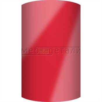 Фасад Acrylic 18мм полукруглый R300мм высота 151-1000мм 005 Красный глянец кромка цвет