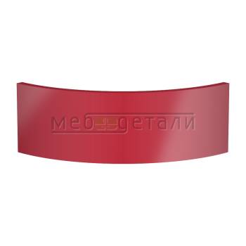 Фасад Acrylic 18мм полукруглый R300мм высота 80-150мм 005 Красный глянец кромка цвет