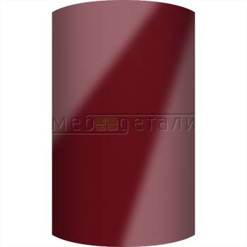Фасад Acrylic 18мм полукруглый R300мм высота 151-1000мм 006 Бордовый глянец кромка цвет