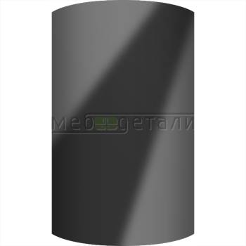 Фасад Acrylic 18мм полукруглый R300мм высота 151-1000мм 014 Антрацит глянец кромка цвет