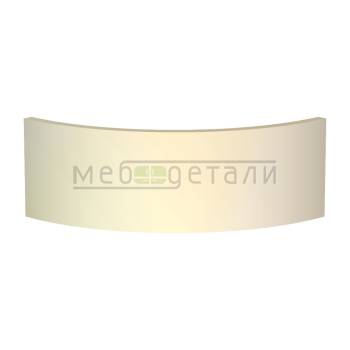 Фасад EvoGloss 18мм полукруглый R300 высота 80-150мм P102/605 Кремовый кромка цвет