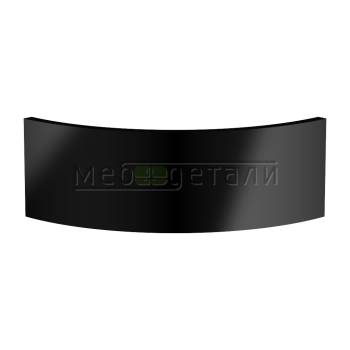 Фасад EvoGloss 18мм полукруглый R300 высота 80-150мм P104/606 Чёрный кромка цвет
