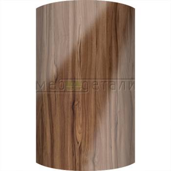 Фасад EvoGloss 18мм полукруглый R300 высота 151-1000мм P309/627 Орех миланский кромка цвет