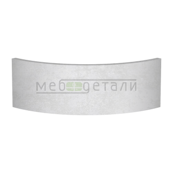 Фасад EvoGloss 18мм полукруглый R300 высота 80-150мм P262 Оксид светло-серый кромка цвет