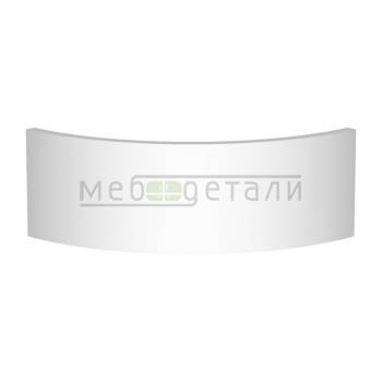 Фасад Пластик 20мм полукруглый R300мм высота 100-356мм 0028LU Белый лёд глянец кромка цвет