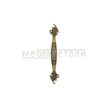 Ручка металлическая UR-022 96мм, старая бронза