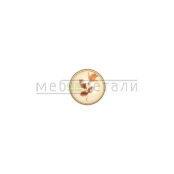 Ручка-кнопка фарфор GP-19, дубок