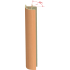Соединительный уголок 90гр. H-100мм, бук