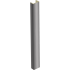 Торцевая заглушка H-100мм, алюминий шлифованный
