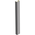 Торцевая заглушка H-150мм, алюминий шлифованный