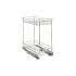 Бутылочница 2-уровневая 400мм (345х475х510мм) с доводчиком нижнее крепление, хром