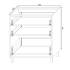 Кухонный стол 3-ящика 720х900х560мм Белый