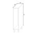 Кухонный стол бутылочница 720х200х560мм Венге