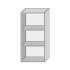 Кухонный шкаф с нишей 1-дверный 920х600х300мм Серый